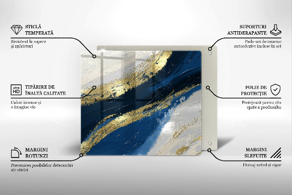Protetor placa indução Textura com ouro