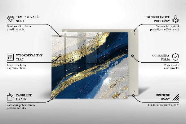 Protetor placa indução Textura com ouro