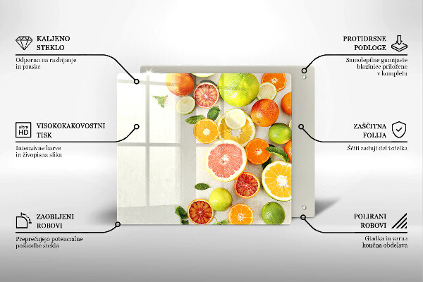 Tábua protetora Frutas cítricas