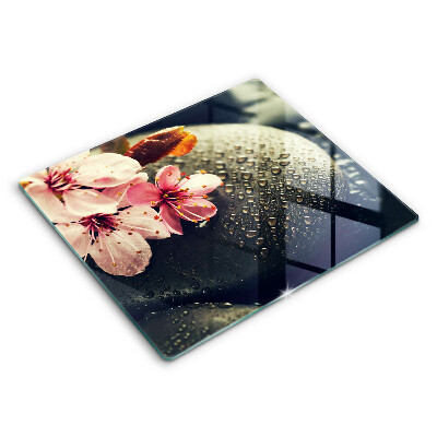 Tábua protetora Flores pedras zen