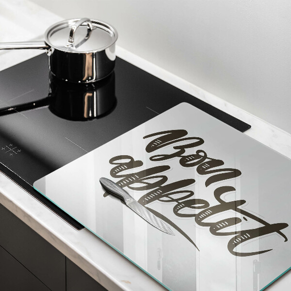 Protetor placa de indução A inscrição Bon Appetit