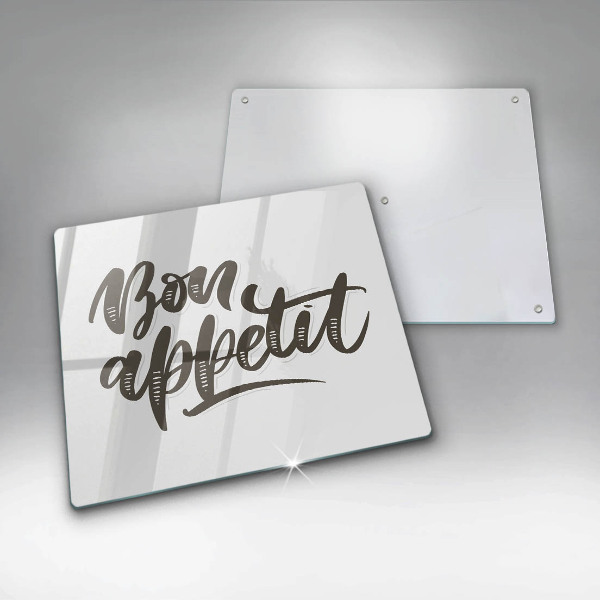 Protetor placa de indução A inscrição Bon Appetit
