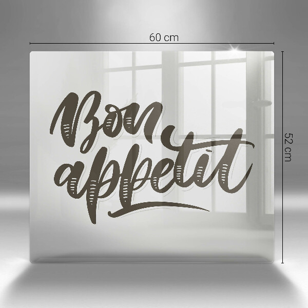 Protetor placa de indução A inscrição Bon Appetit