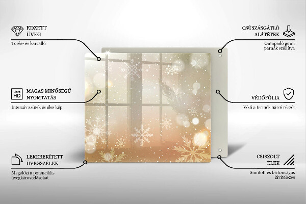 Protetor placa indução Flocos de neve