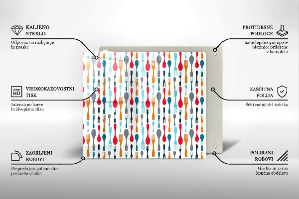 Protetor placa de indução Ilustração de uma colher