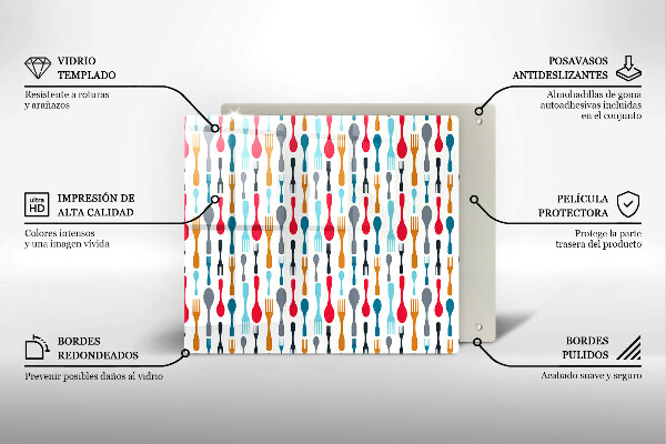 Protetor placa de indução Ilustração de uma colher