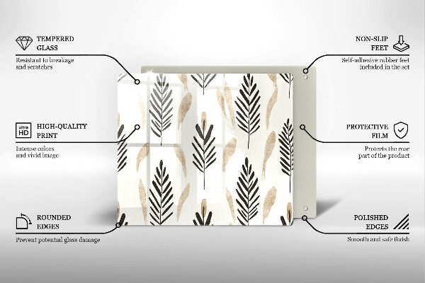 Protetor placa indução Plantas Boho