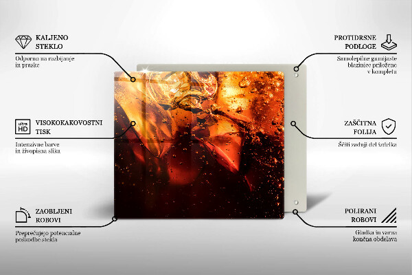 Tábua protetora Bebida de cola com gelo