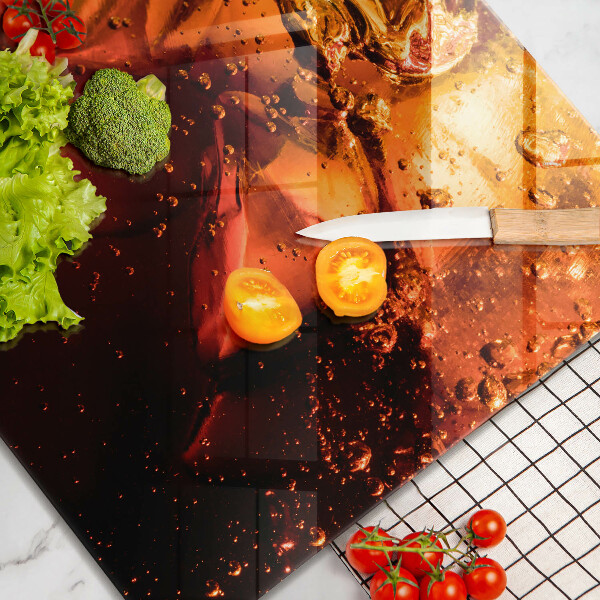 Tábua protetora Bebida de cola com gelo