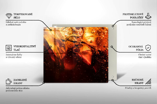 Tábua protetora Bebida de cola com gelo