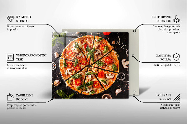 Protetor placa indução Pizza com cogumelos