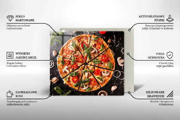 Protetor placa indução Pizza com cogumelos