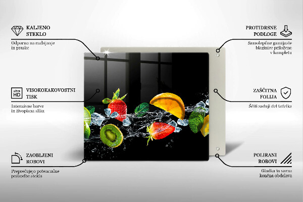 Protetor placa de indução Fruta na água