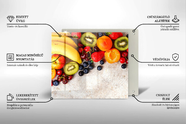 Protetor placa indução Frutas de Natal