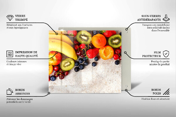 Protetor placa indução Frutas de Natal