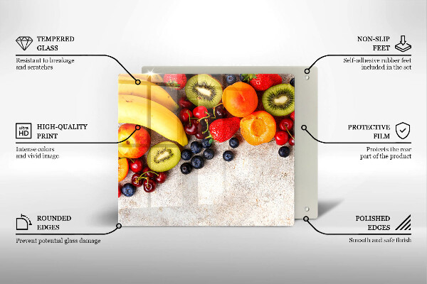 Protetor placa indução Frutas de Natal