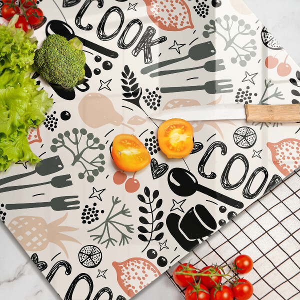 Protetor placa indução Motivo de cozinha de desenho animado