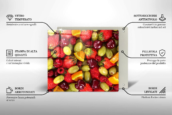 Protetor placa indução Frutas de verão