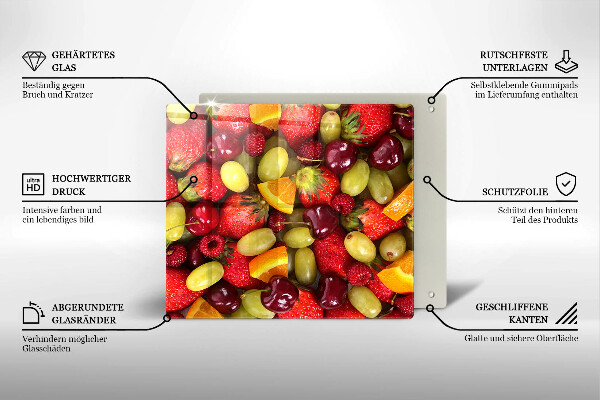 Protetor placa indução Frutas de verão