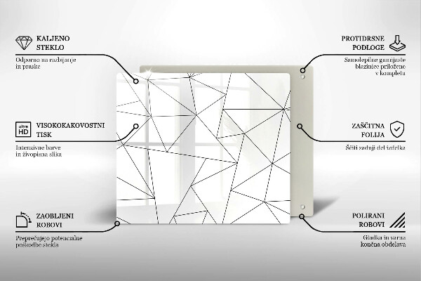 Tábua protetora Triângulos brancos