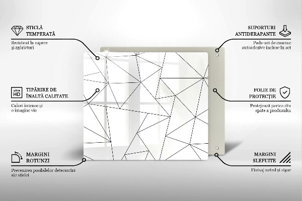 Tábua protetora Triângulos brancos