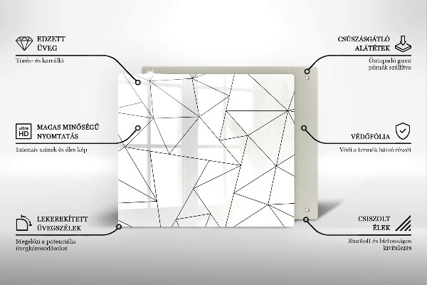 Tábua protetora Triângulos brancos