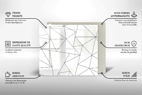Tábua protetora Triângulos brancos