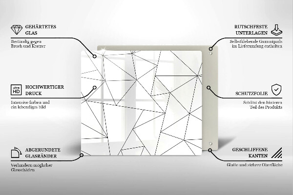 Tábua protetora Triângulos brancos