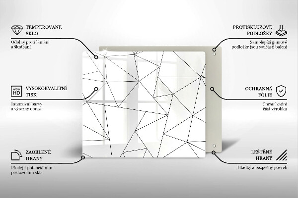 Tábua protetora Triângulos brancos