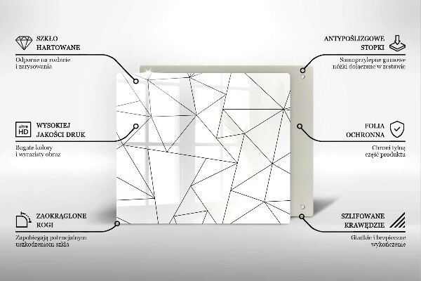 Tábua protetora Triângulos brancos