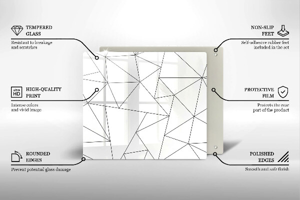 Tábua protetora Triângulos brancos