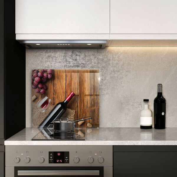 Protetor placa indução Uma garrafa de vinho tinto