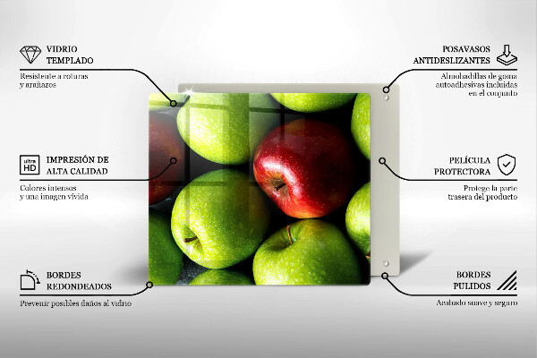 Protetor placa de indução Maçãs suculentas