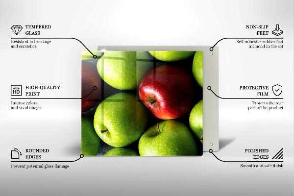Protetor placa de indução Maçãs suculentas