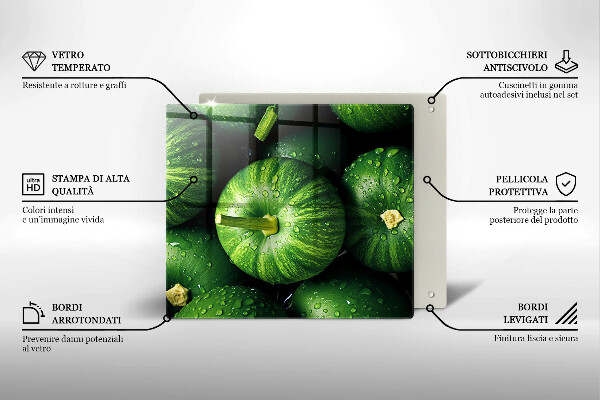 Protetor placa indução Abóboras verdes