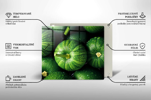 Protetor placa indução Abóboras verdes