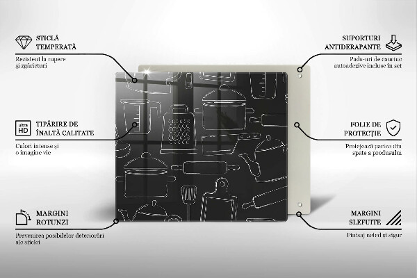 Tábua protetora Acessórios de cozinha de desenho animado