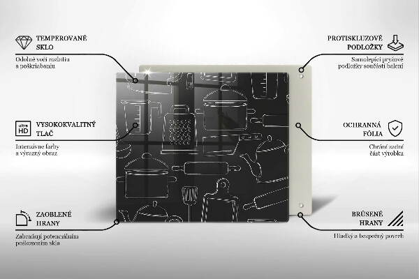 Tábua protetora Acessórios de cozinha de desenho animado