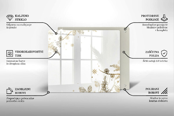 Protetor placa de indução Decorações de inverno