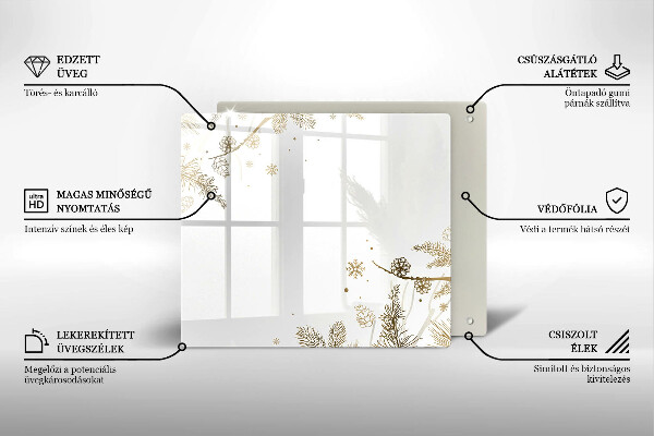 Protetor placa de indução Decorações de inverno