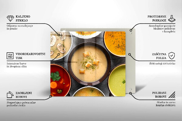 Protetor placa de indução Sopas coloridas