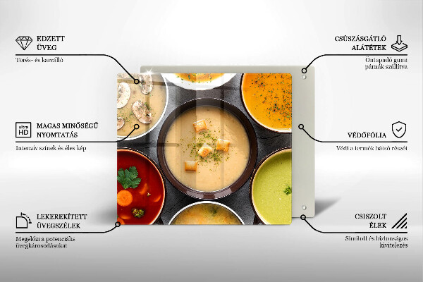 Protetor placa de indução Sopas coloridas