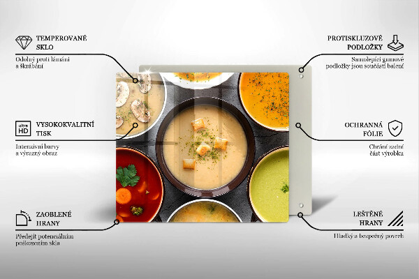 Protetor placa de indução Sopas coloridas