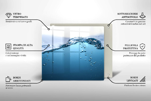 Tábua protetora Água azul