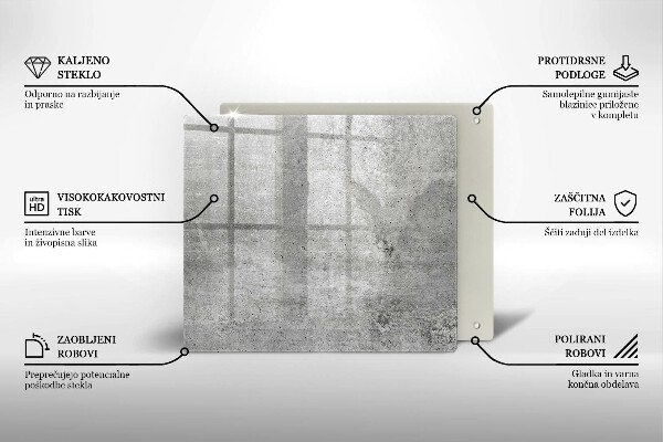 Protetor placa de indução Textura de concreto
