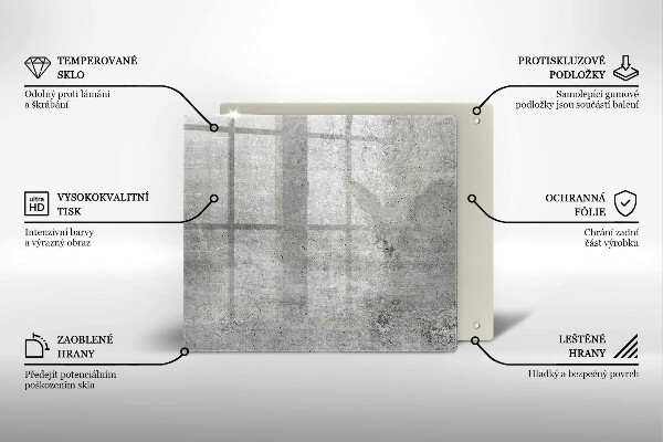 Protetor placa de indução Textura de concreto