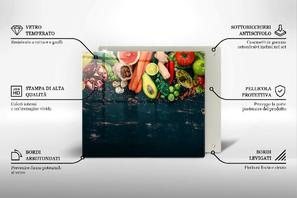 Tábua protetora Frutas e vegetais