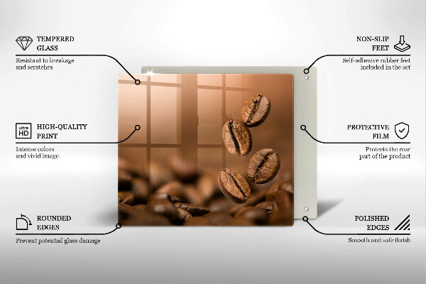 Protetor placa indução Grãos de café