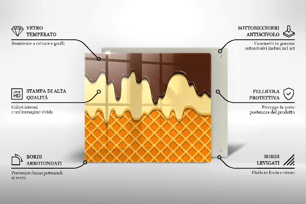 Tábua protetora Ilustração de casquinha de sorvete