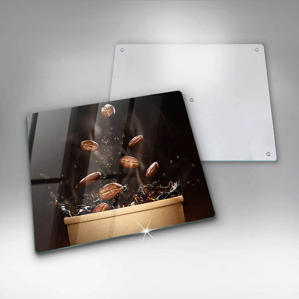 Protetor placa indução Grãos de café quentes